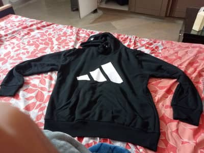 Original Adidas black hoodie for winters size Large