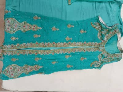 four pieces  hand emblishment work gown