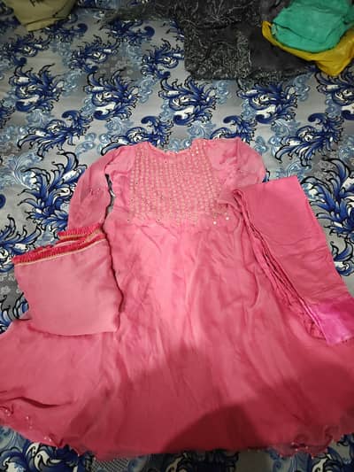 Semi-Formal Sea Green Embroidered Dress - Excellent Condition