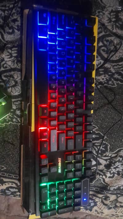 Mouse and keyboard with mouse pad