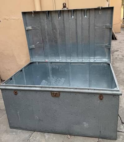 Stainless Steel Trunk Medium Size 4 feet 6 inch Width 2 Feet 10 inches