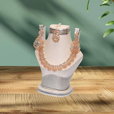 Funky Zarcon Crystal Zarcon Bridal Set New Style Wedding Party Wear