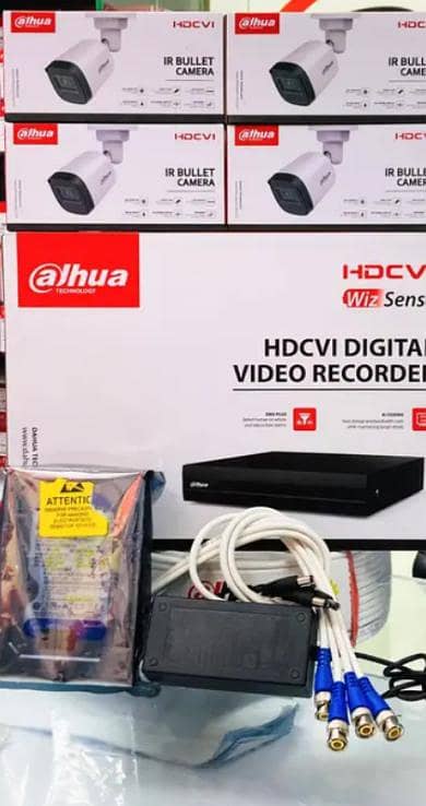 hikvision box 3camera cable heard 500GB for sale