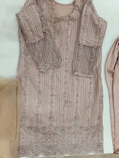 three  pieces formal wedding function dress