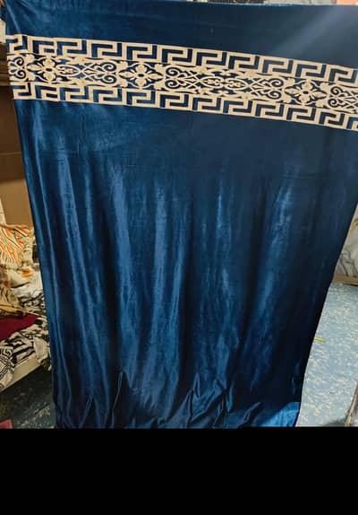 3 velvet Long Curtains excellent condition