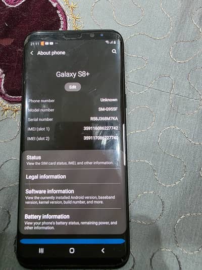 Samsung Mobile S8 Plus