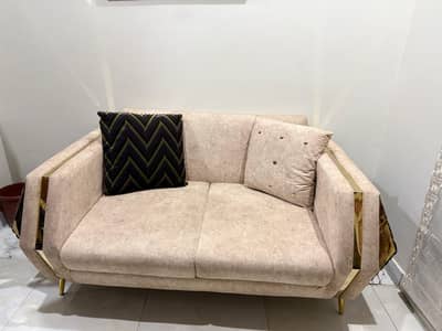 Gabba Furniture 5 Seater Brass Sofa