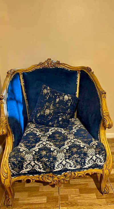 5 Seater Original Chinioti Wooden Sofa Set – Royal Design