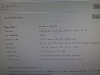 Intel Core i7-6700 (3.40GHz) + ASUS B150-PRO + Tortox Casing for Sale