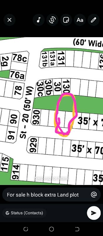 10 marla plot 4marla extra Land b catgrey