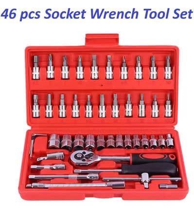 "46 Pcs Professional Socket Tool Kit