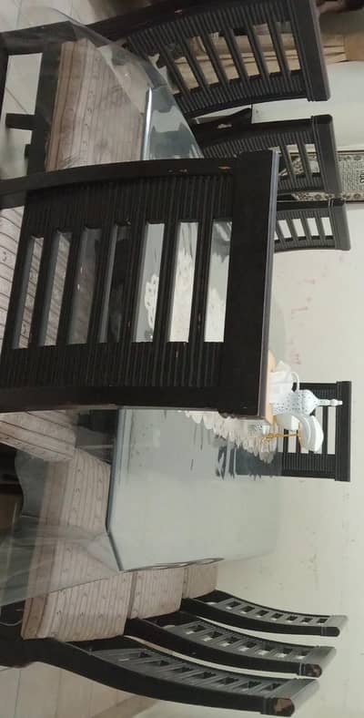 8 seater dining table, 3 coffee tables and 4 seater sofa set