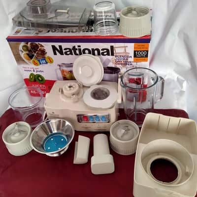 National Juicer Blender Grinder Chopper 4in1 Kitchen Machine for Daily