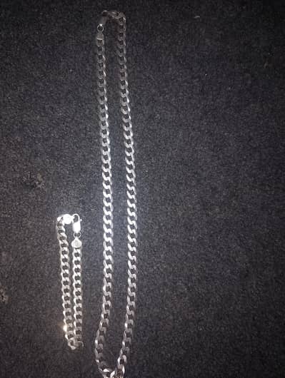 Italian chandi 925 2 chains 10/9
