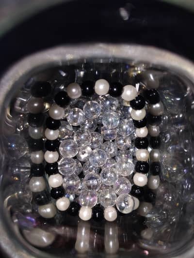 This is a bracelet made with nice beads.