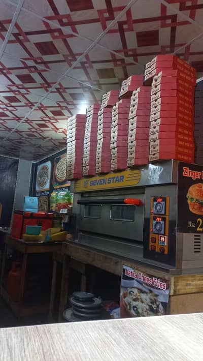 pizza burger Shawarma food setup for sale