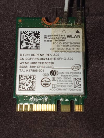 wifi and bluetooth wirelss card