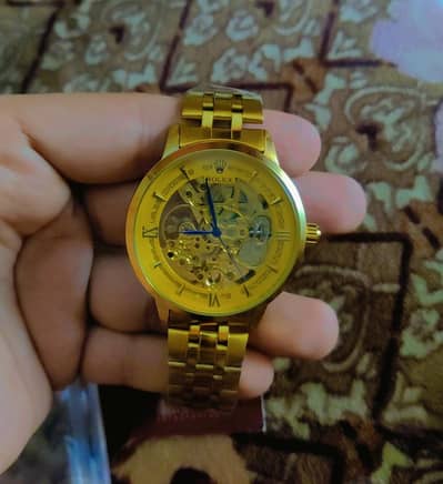 Rolex watch automatic skeleton