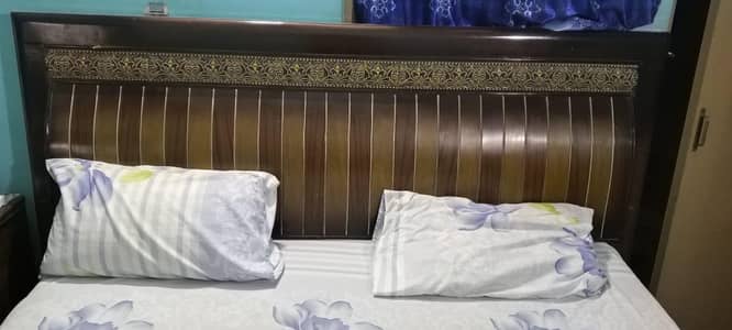 king bed ,dressing, side table, Almari