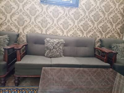 wooden sofa set