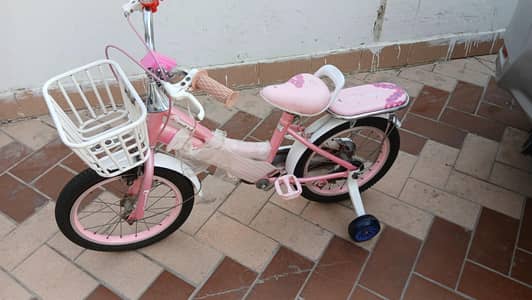bicycle for 4 to 6 year old only one month use asking 12k negotiable