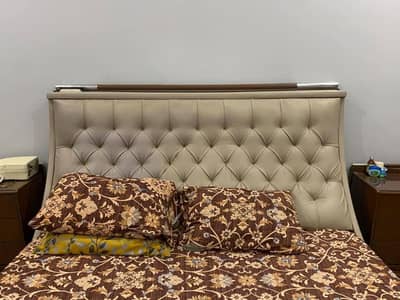 Bed with gel foam mattress