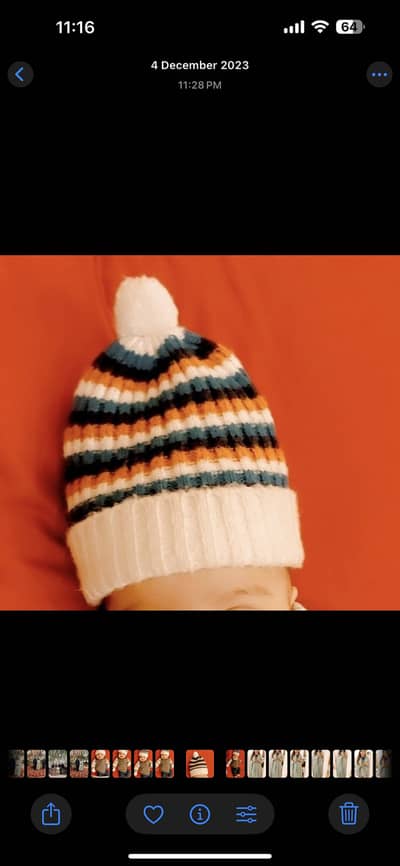 Baby boy cap woolen multi