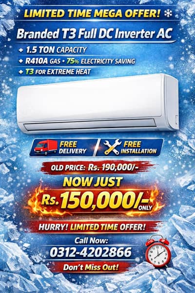 1.5Ton Full DC inverter AC ( AIRX BRAND)