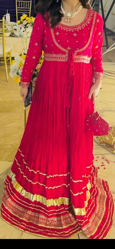 Anum Jung lehnga choli Semi formal 4 piece