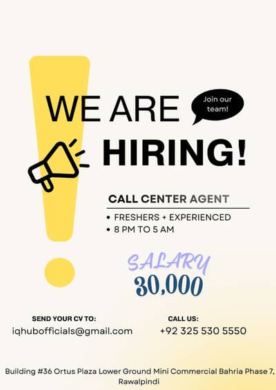 Call Center Agent Job