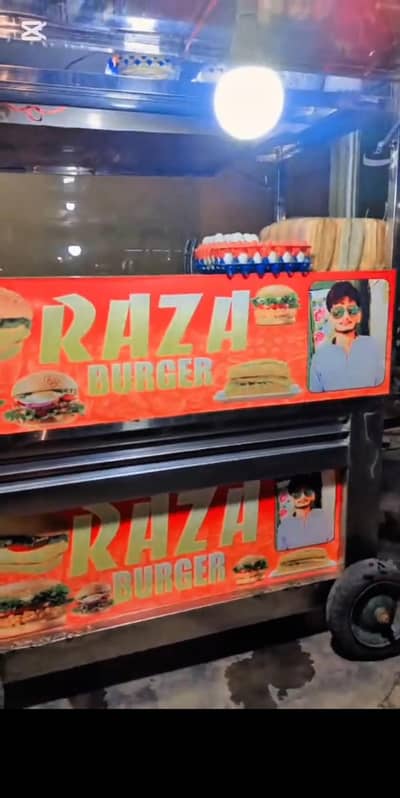 burger shawarma counter