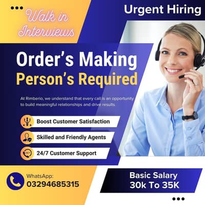 Orders Making Females Required For Our Company