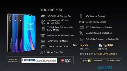 realme 3 pro 6/128  snapdragon 710