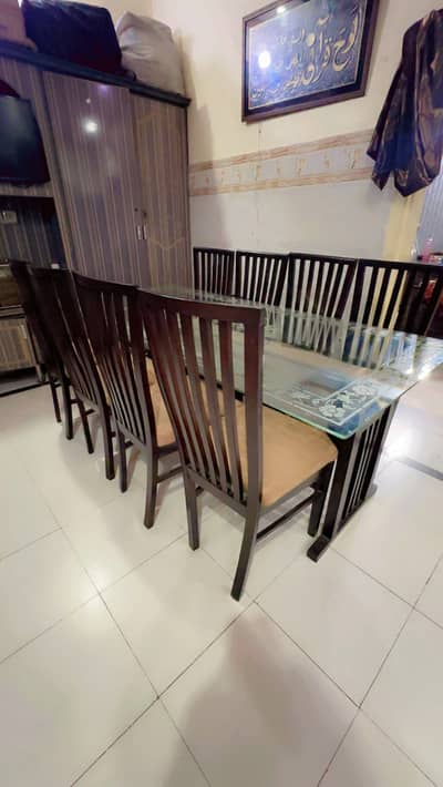 Dining table with 8 chairs