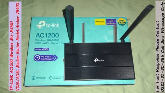 tplink archer ac1200mbps wifi router