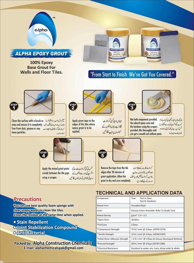 Epoxy grout 1