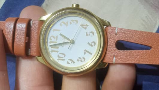 GUES GOLD PLATED WITH LEATHER BELT    LONGENES WATCH. AND OTHER ORIGINA