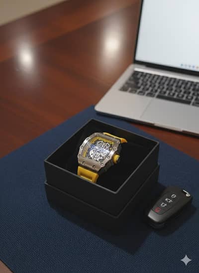 Sporty Skeleton Skeleton ⌚Watch – Bold Orange Edition 