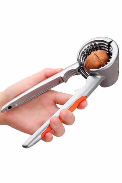 Green Aluminium Nut Cracker: Heavy-Duty Design for Easy Shelling