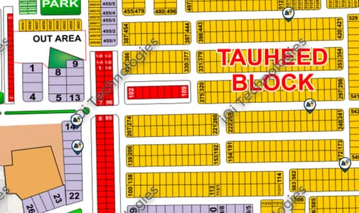 1 Kanal Hot Location Plot for Sale Tauheed Block, Bahria Town