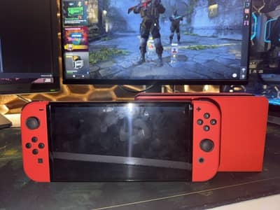 Nintendo switch Mario edition Oled with games
