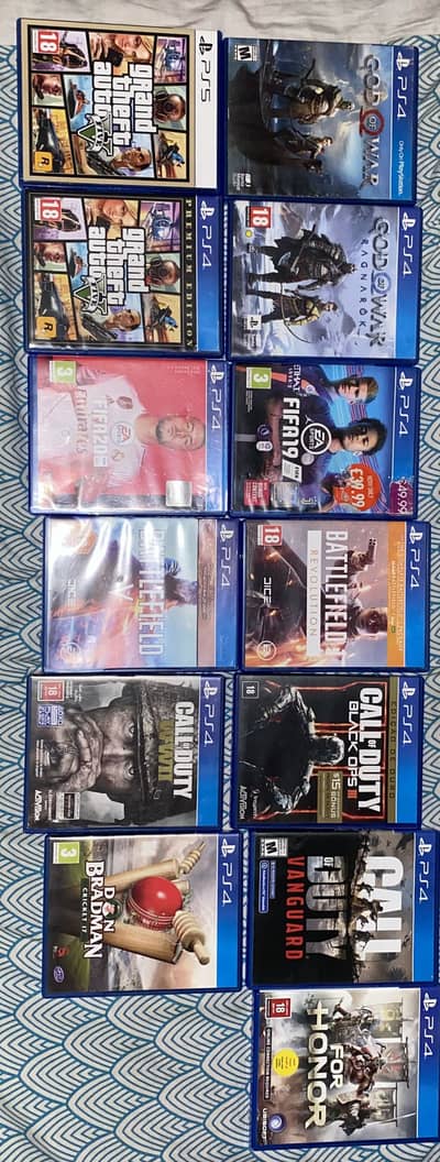 PS4 CD’s and 1 PS5 CD