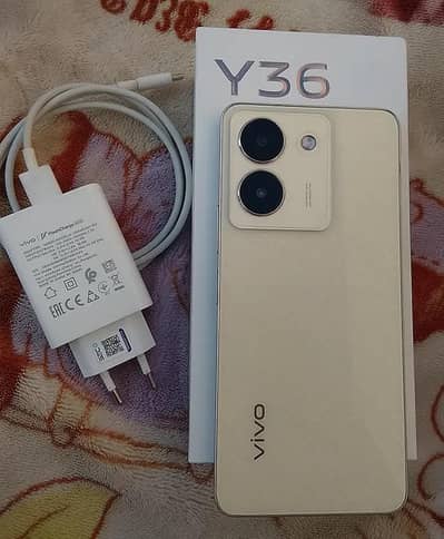Vivo y36 lush condition 0/3/3/36864304 with box flash super charge
