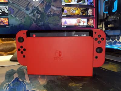 Nintendo switch Mario edition Oled with games