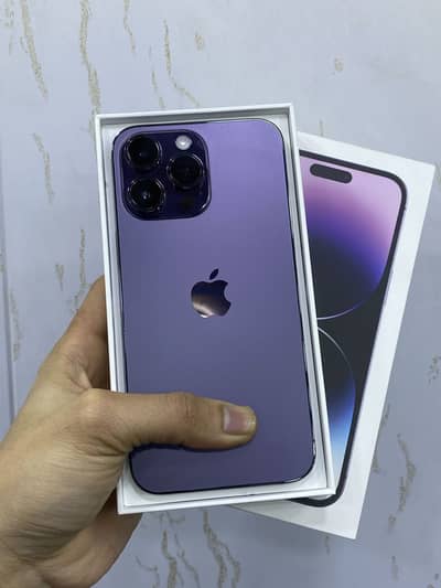 I phone 14 pro Max 128 GB Factory unlock 97% Battery Health With Box