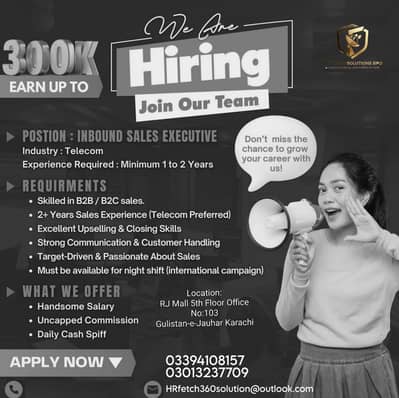 Hiring For Inbound Telecom