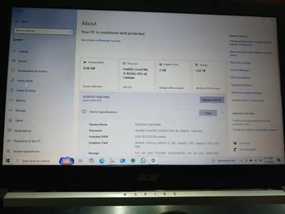 Acer Aspire laptop i5 8th generation