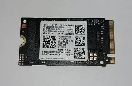 Samsung 512GB NVMe SSD PM9C1a - PCIe Gen4x4 (6000MB/s) - M. 2 2230/