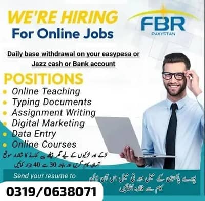 Online Jobs/ Education/ Data Entry/ Typing job/ Part Time Job/Teachin