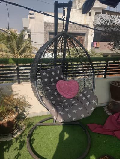 Egg Swing Jhola 130 kg weight limit heavy double rod